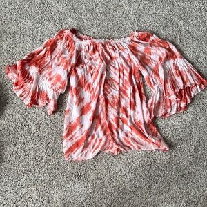 Tie Dye off the Shoulder Top